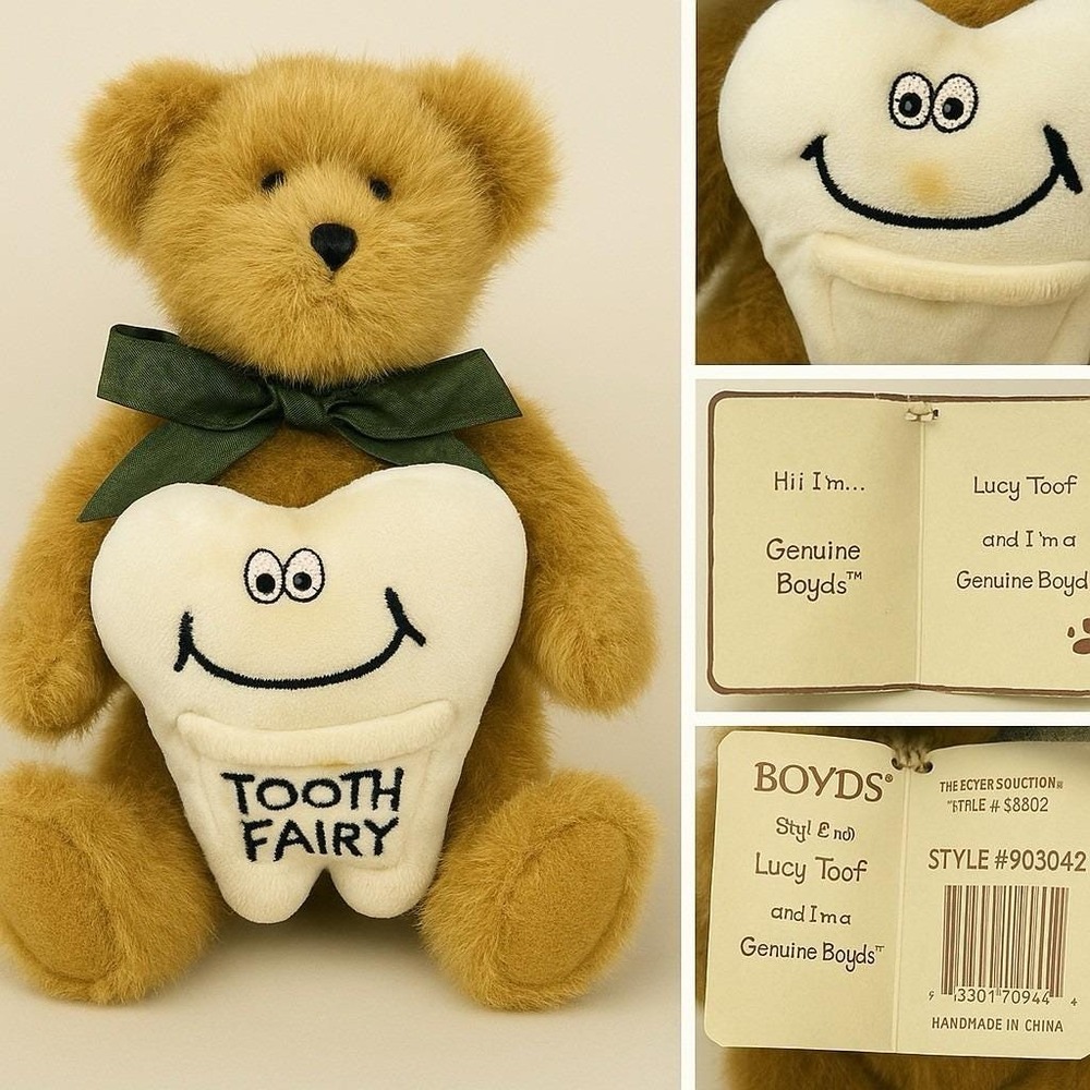 Rare Boyds Bears Lucy Toof 903042 Tooth Fairy Plush Thinkin' of Ya Series VTG‎
